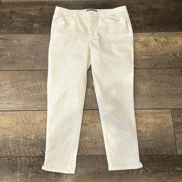 Wit & Wisdom AbSolution High Waist Ankle Skimmer Jeans Off White 12 - Picture 2 of 8